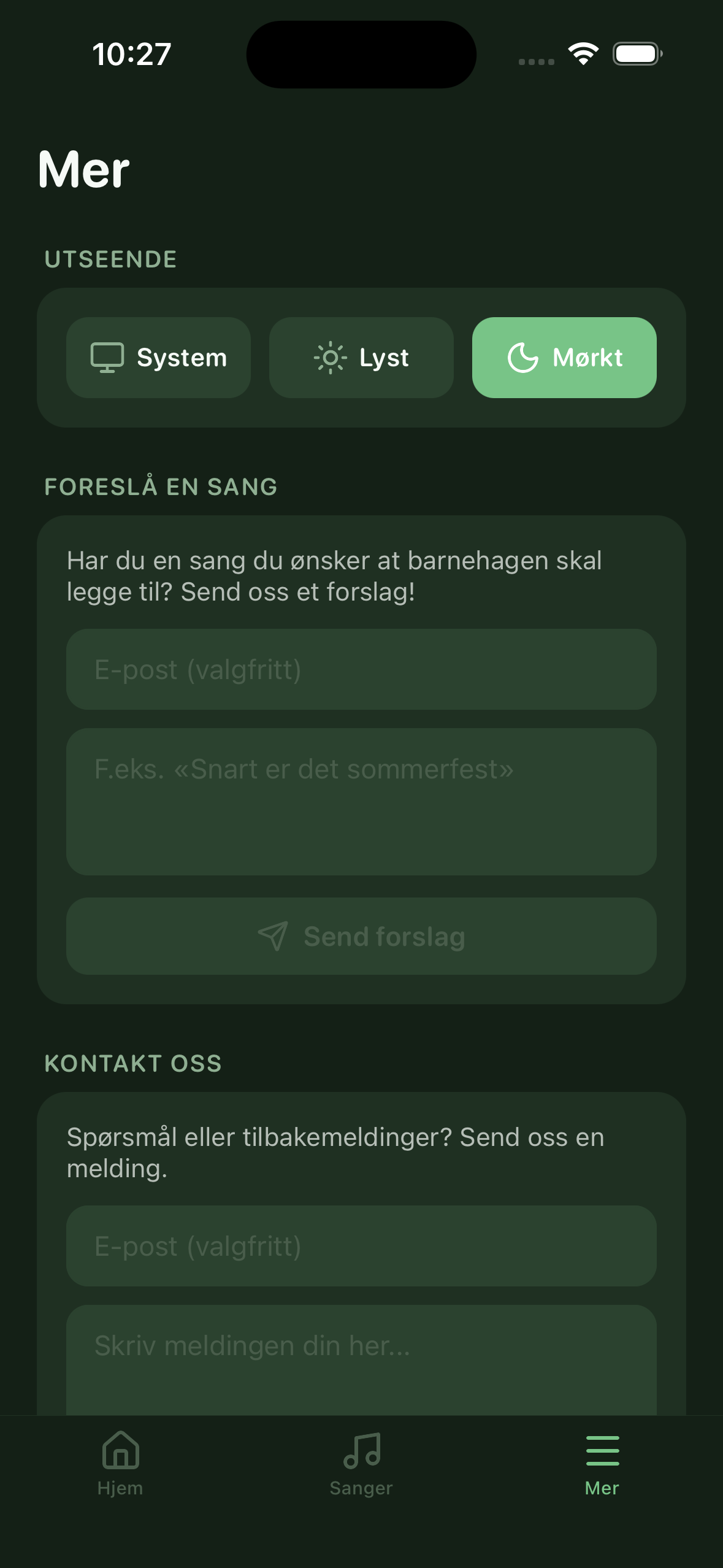 Innstillinger