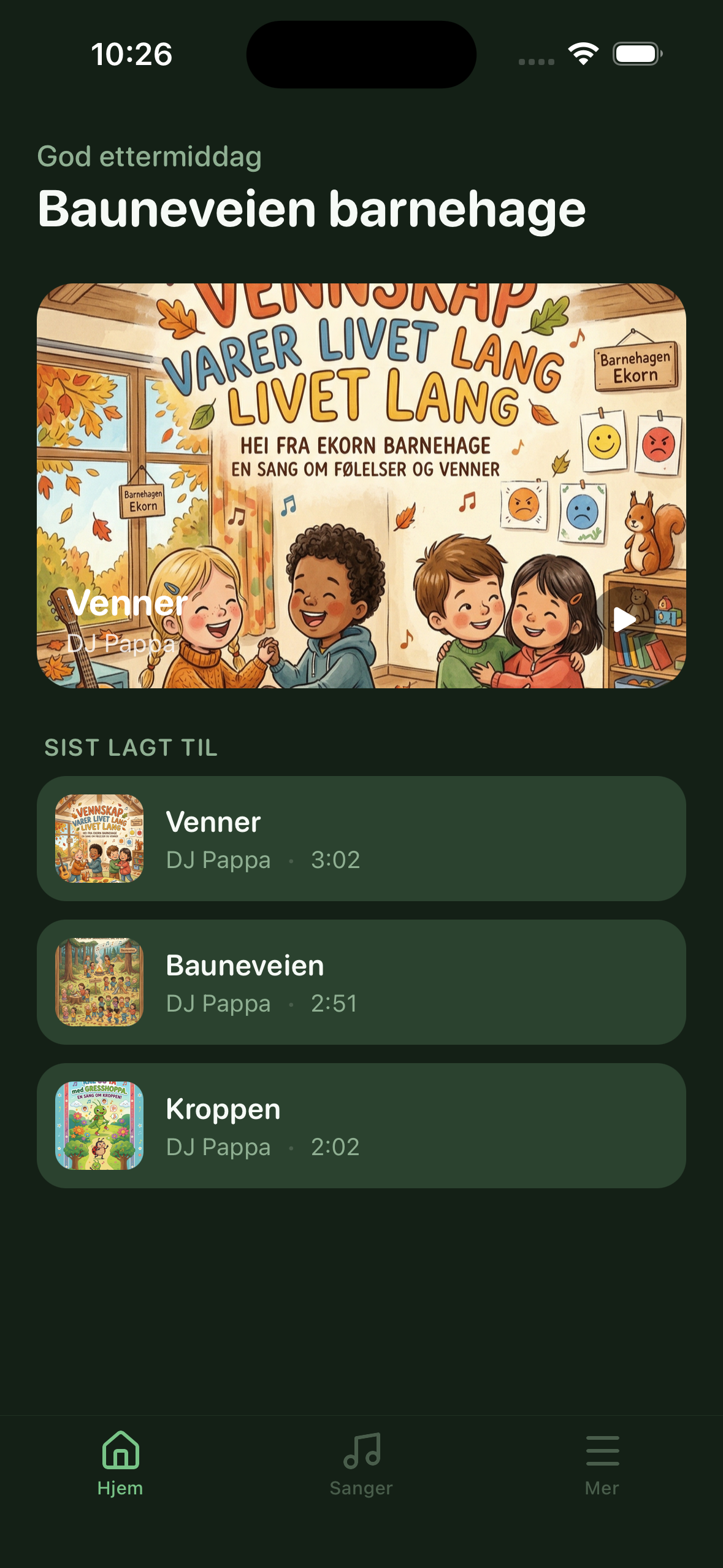Bauneveien app
